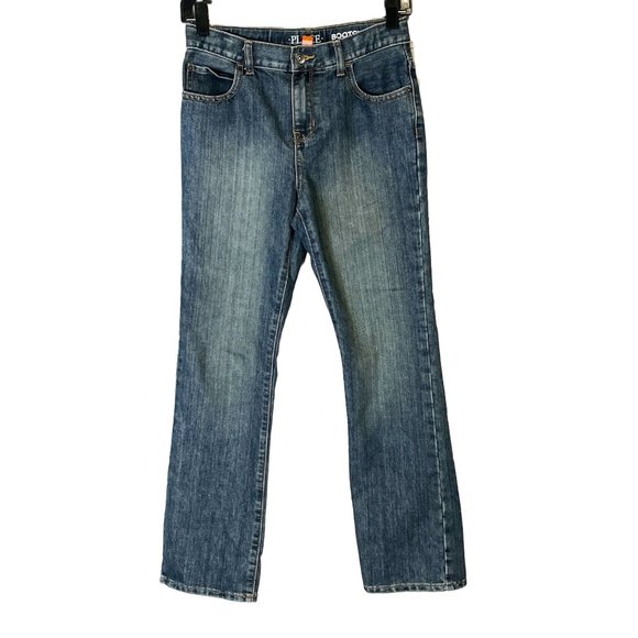 The Children's Place Kids/Boys Bottoms Low Rise Bootcut Blue Denim Jeans Size 12 - Picture 1 of 8